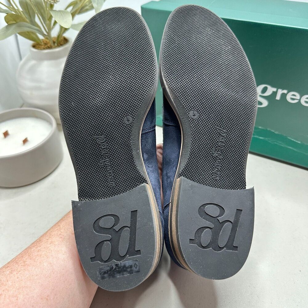Paul Green Shelby Moc Toe Slip-On Flat Shoe Space Suede Blue Women 6.5 Tried On - Picture 8 of 10
